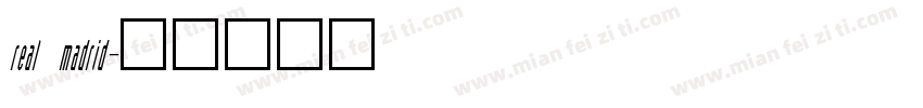 real madrid字体转换